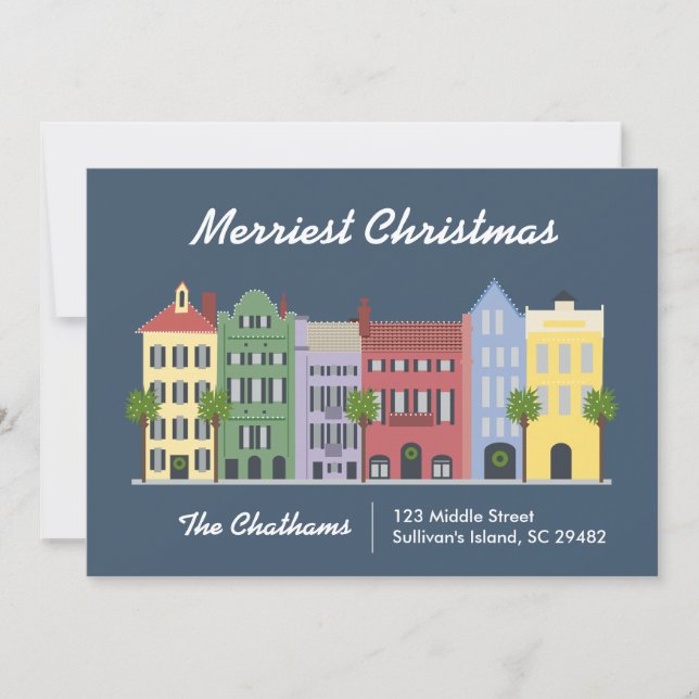 Carte Rainbow Row Charleston South Carolina (Devant)