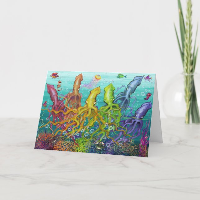 Carte Rainbow Squids (Devant)