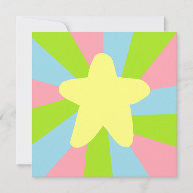 Carte Rainbow Star (Devant)