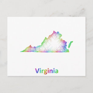Carte Rainbow Virginia