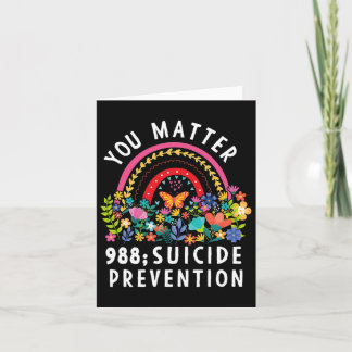 Carte Rainbow You Problem 988 Suicide Prevention Award