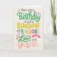 Carte Rainbows & Sunshine