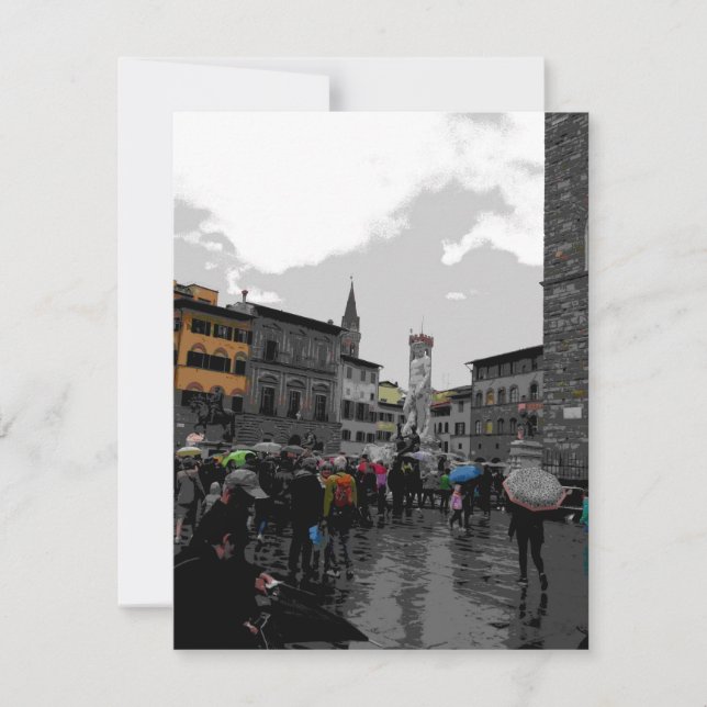 Carte Rainy Day à Florence Italie Photographie paysage (Devant)