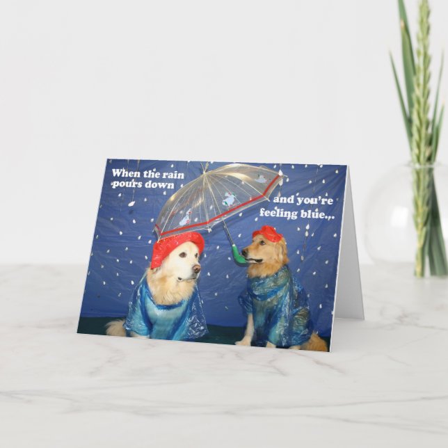 Carte Rainy Day Blues Encouragement (Devant)