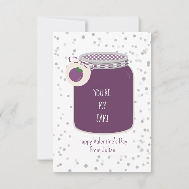 Carte Raisin Vous êtes ma jambe Classe photo Valentine (Devant)