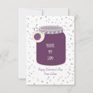 Carte Raisin Vous êtes ma jambe Classe photo Valentine