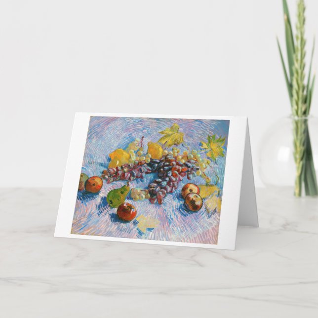 Carte Raisins, citrons, poires et pommes, Van Gogh (Devant)