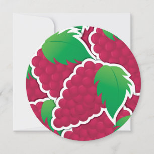 Carte Raisins rouges funky
