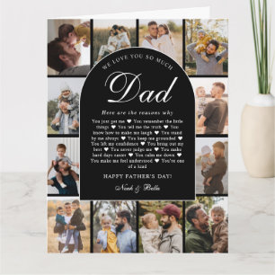 Carte Raisons pour lesquelles nous vous aimons Papa Phot