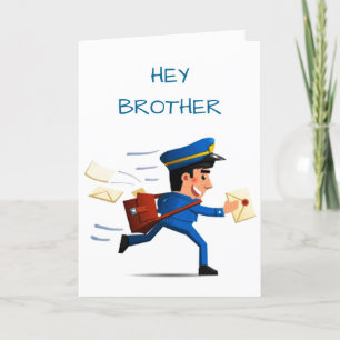 CARTE **RALENTEZ VOTRE FRÈRE** ET PROFITEZ DE VOTRE ANNI