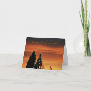 Carte Ralentissez, simplifiez et soyez gentil......