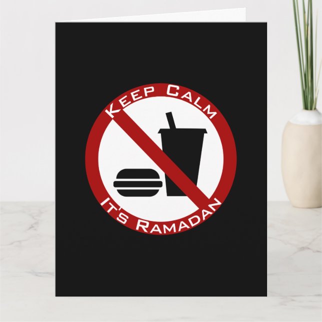 Carte Ramadan drôle plié (Devant)