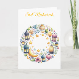 Carte Ramadan Kareem & Eid Mubarak Message personnalisé