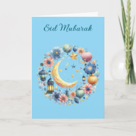 Carte Ramadan Kareem & Eid Mubarak Personnalisé de Vœux