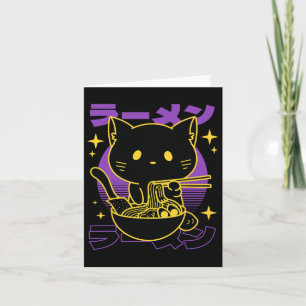 Carte Ramen Chat Japonais