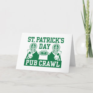 Carte Rampement de Pub du jour de St Patrick