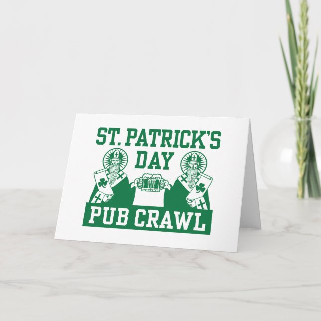 Carte Rampement de Pub du jour de St Patrick (Devant)