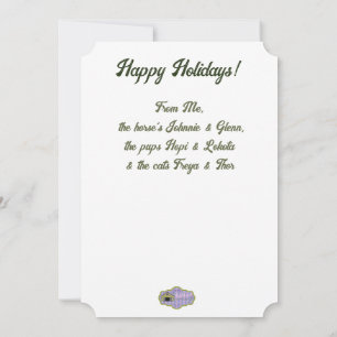 Carte ranch à cheval