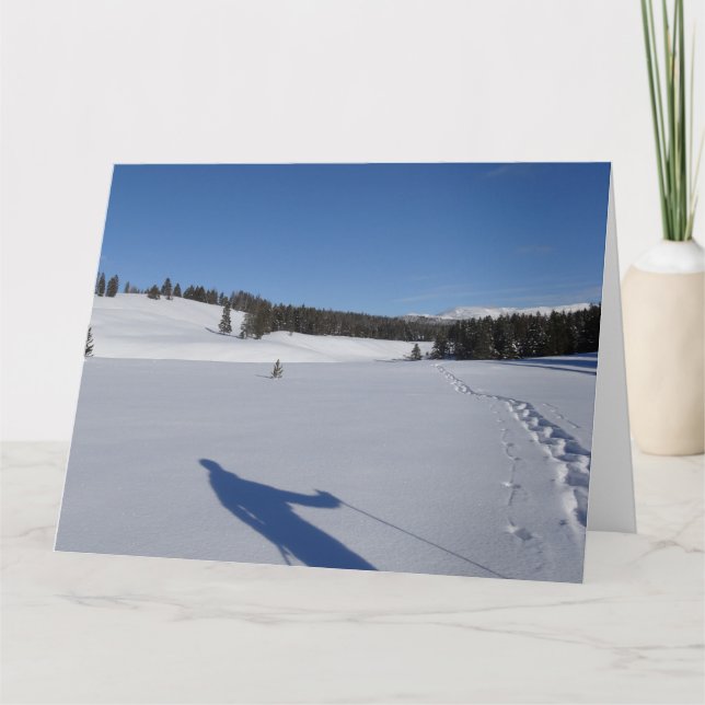 Carte Randonnée à neige dans le parc national Yellowston (Devant)