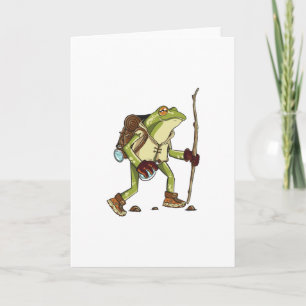 Carte Randonnée Frogs Mountain Hiker Randonnée cadeau