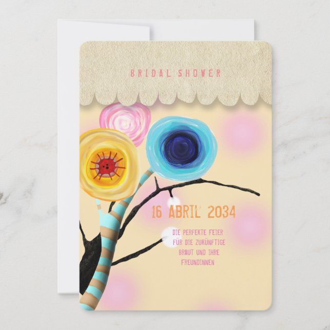 Carte Ranunculus boutonniere (Devant)