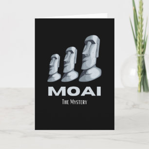 Carte Rapa Nui Moai Statues de l'île de Pâques Tête Myst