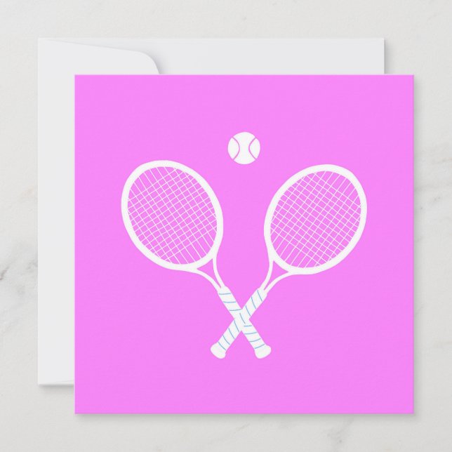 Carte Raquettes et boules de tennis (Devant)