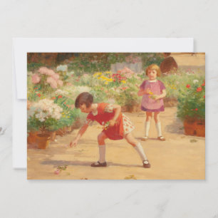 Carte Rassembler les fleurs Victor Gabriel Gilbert