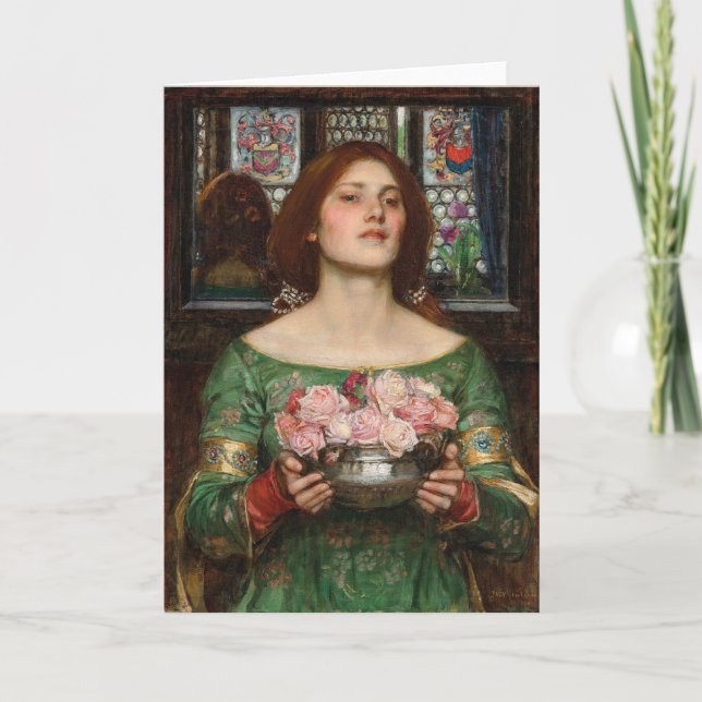 Carte Rassembler Ye Rosebuds | John William Waterhouse (Devant)