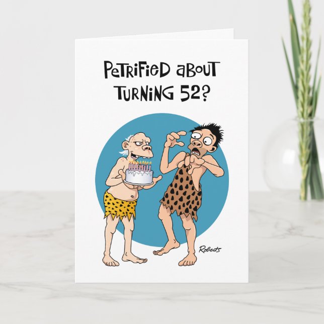 Carte Rassurant Homme 52e anniversaire (Devant)