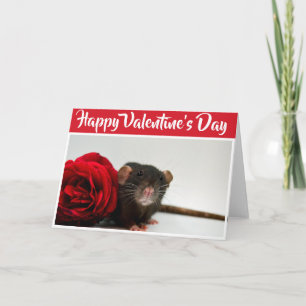 Carte Rat Heureuse Sainte-Valentin