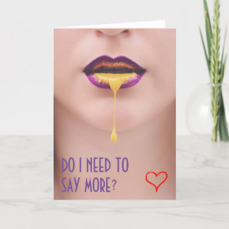 Carte Raunchy pour ami ou ami