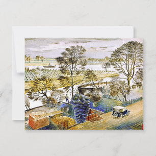Carte Ravilien - Tamise de la rivière à Hemmersmith, art