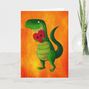 Carte RAWR Dinosaur Amour