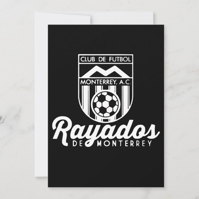 Carte Rayados De Monterrey Mexique Retro 86 Football Foo (Devant)
