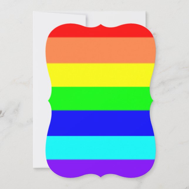 Carte Rayures arc-en-ciel (Devant)