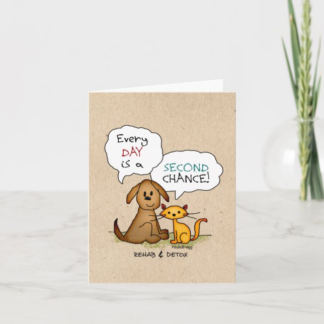 Carte Réadaptation et bande dessinée de désintoxication (Devant)