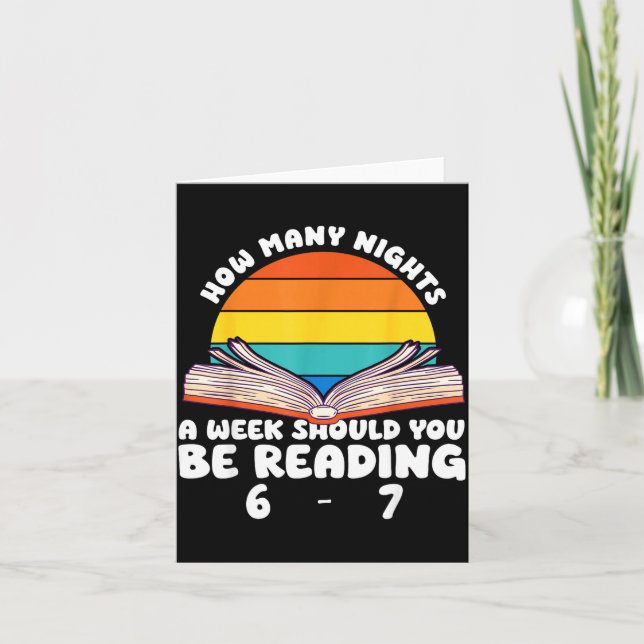 Carte Reading 67 Meme Englieacher Funny 67 Book Lover Hu (Devant)