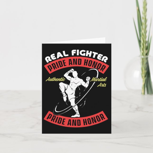 Carte Real Fighter Muay Thai Mixed martial art Combattez (Devant)