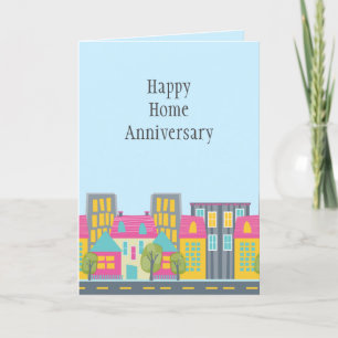 Carte Réalisateur d'anniversaire de la maison mignonne