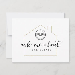 Carte Realtor Me Demandez À Propos Immobilier Logo Promo
