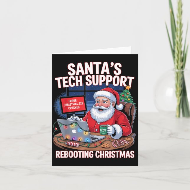 Carte Rebooting Support Santa Tech s Joke (Devant)