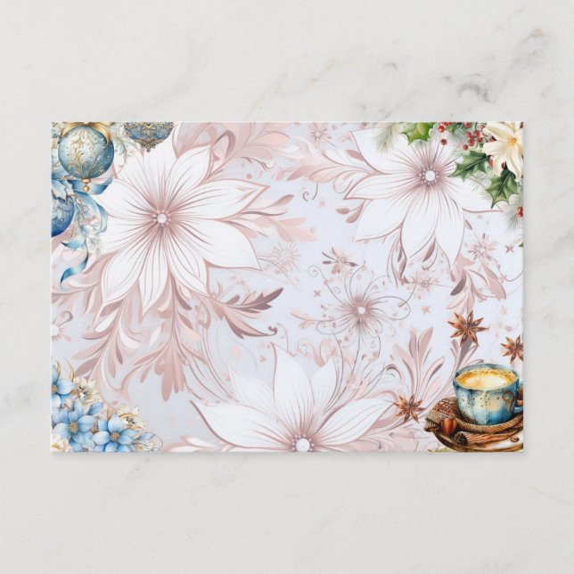 Carte Recette blanche du matin de Noël (Devant)