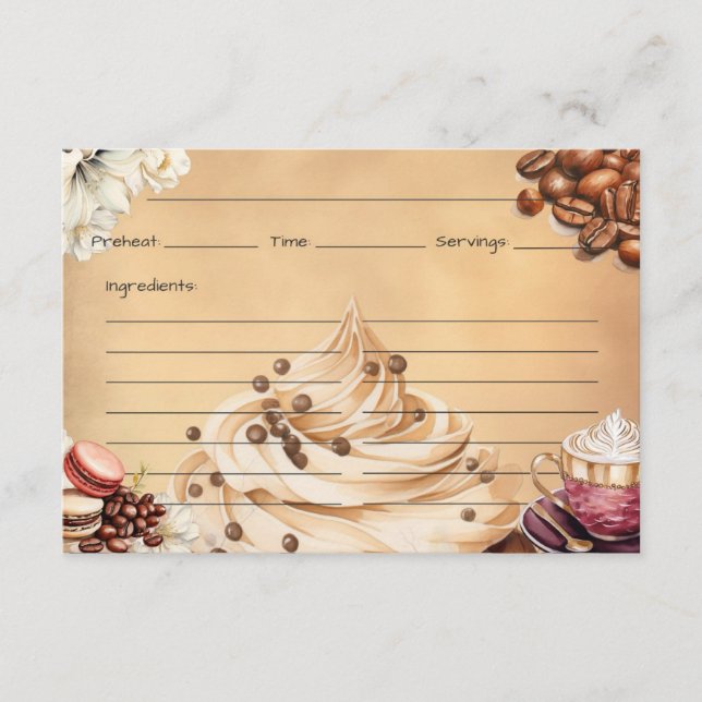 Carte Recette Café Crémeux (Devant)