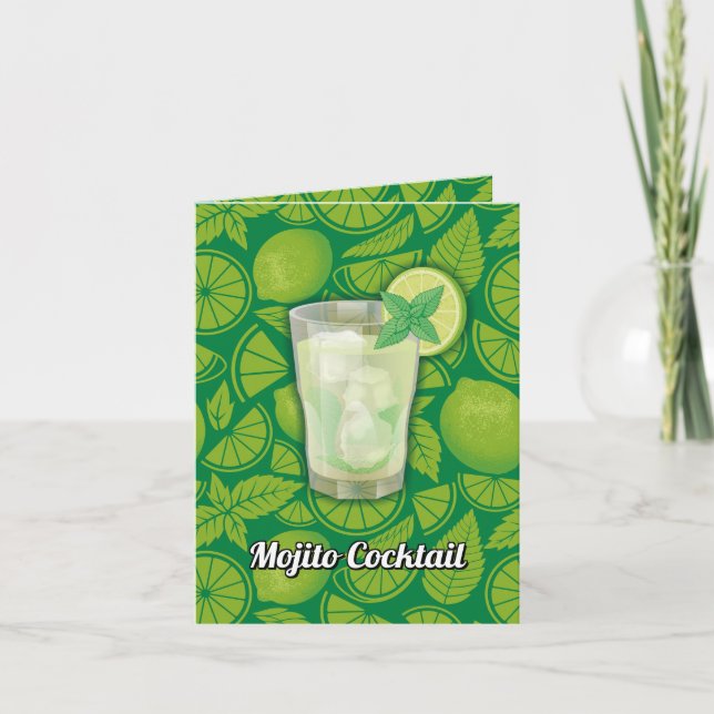 Carte Recette de cocktail Mojito (Devant)