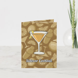 Carte Recette de cocktail Sidecar