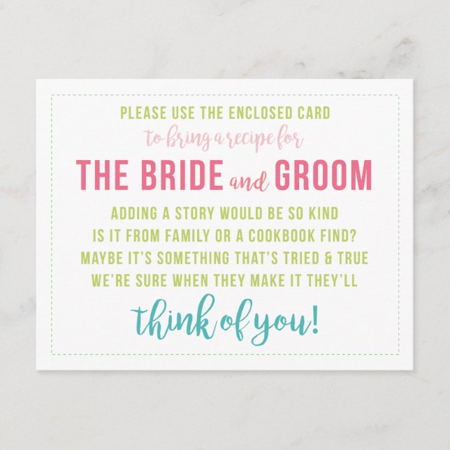 Carte Recette De Couleur Lumineuse Carte Cabine De (Devant)