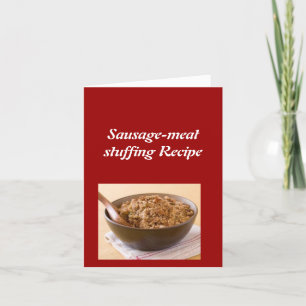 Carte Recette de farce de saucisson