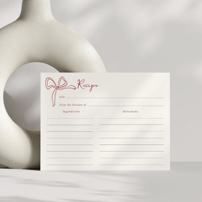 Carte Recette Fête des mariées Dolce Vita (Créateur téléchargé)