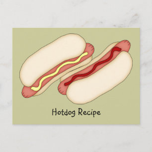 Carte Recette Hotdog
